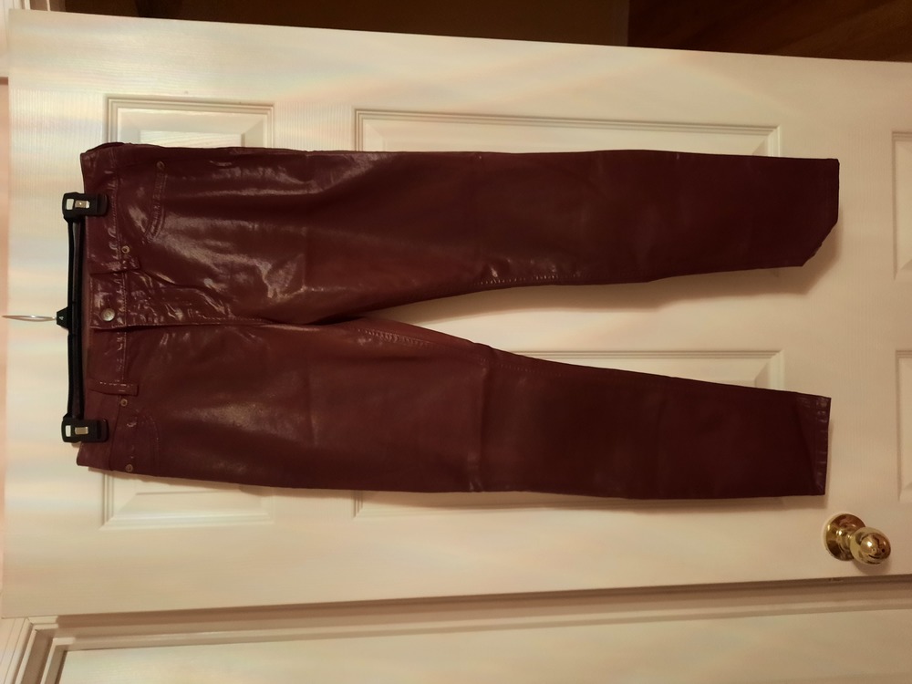 Women coated jeans